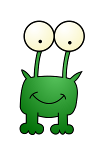green-monster-with-eyes